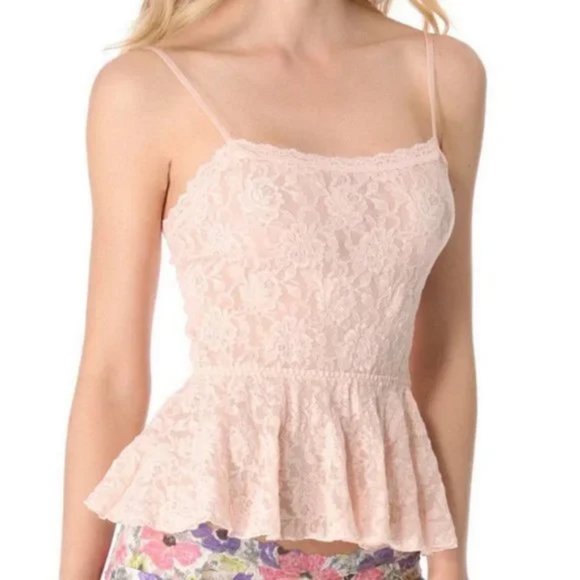 Hanky Panky signature lace Peplum Camisole - Picture 1 of 3